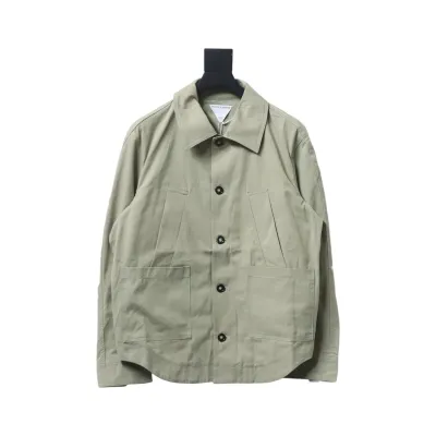 Bottega Veneta Single-breasted Lapel Cotton Twill Jacket 01