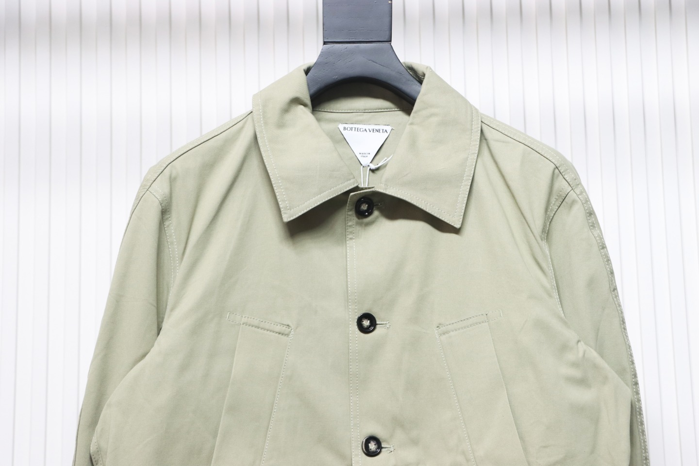 Bottega Veneta Single-breasted Lapel Cotton Twill Jacket