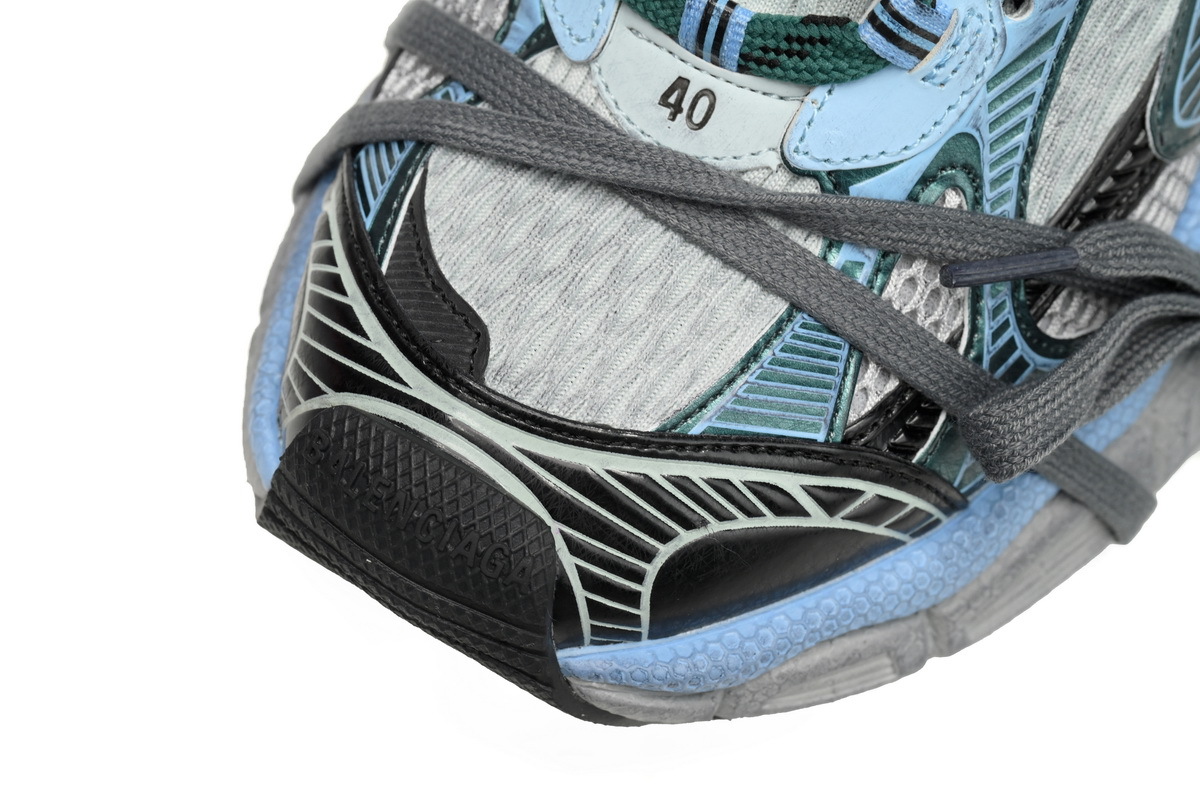 Coco Shoes Balenciaga 3XL Sneaker Black Green Blue 734731 W3XLR 0629