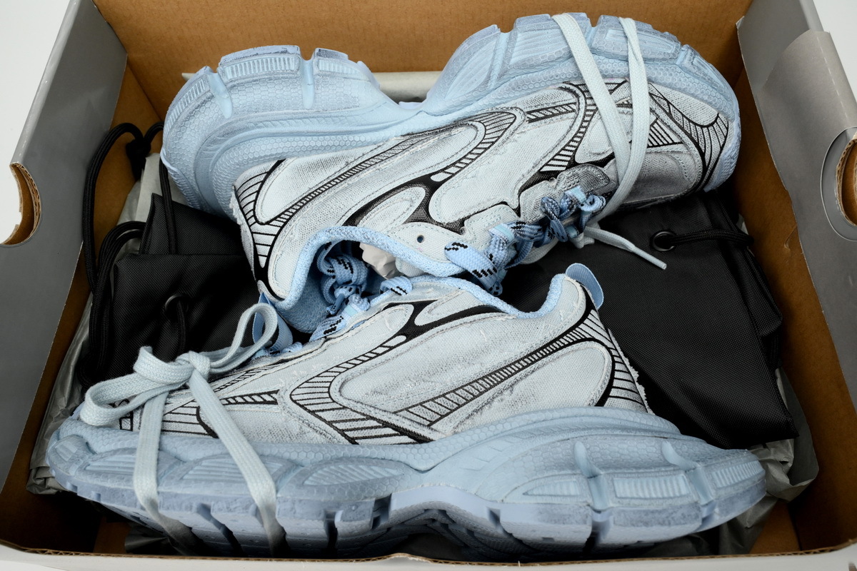 Coco Shoes Balenciaga 3XL Sneaker Black Light Black Blue 734731 W3XL5 0521