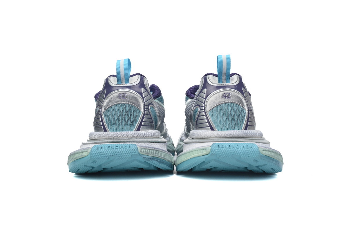 Coco Shoes Balenciaga 3XL Sneaker White Silver Blue 734734 W3XL5 4095