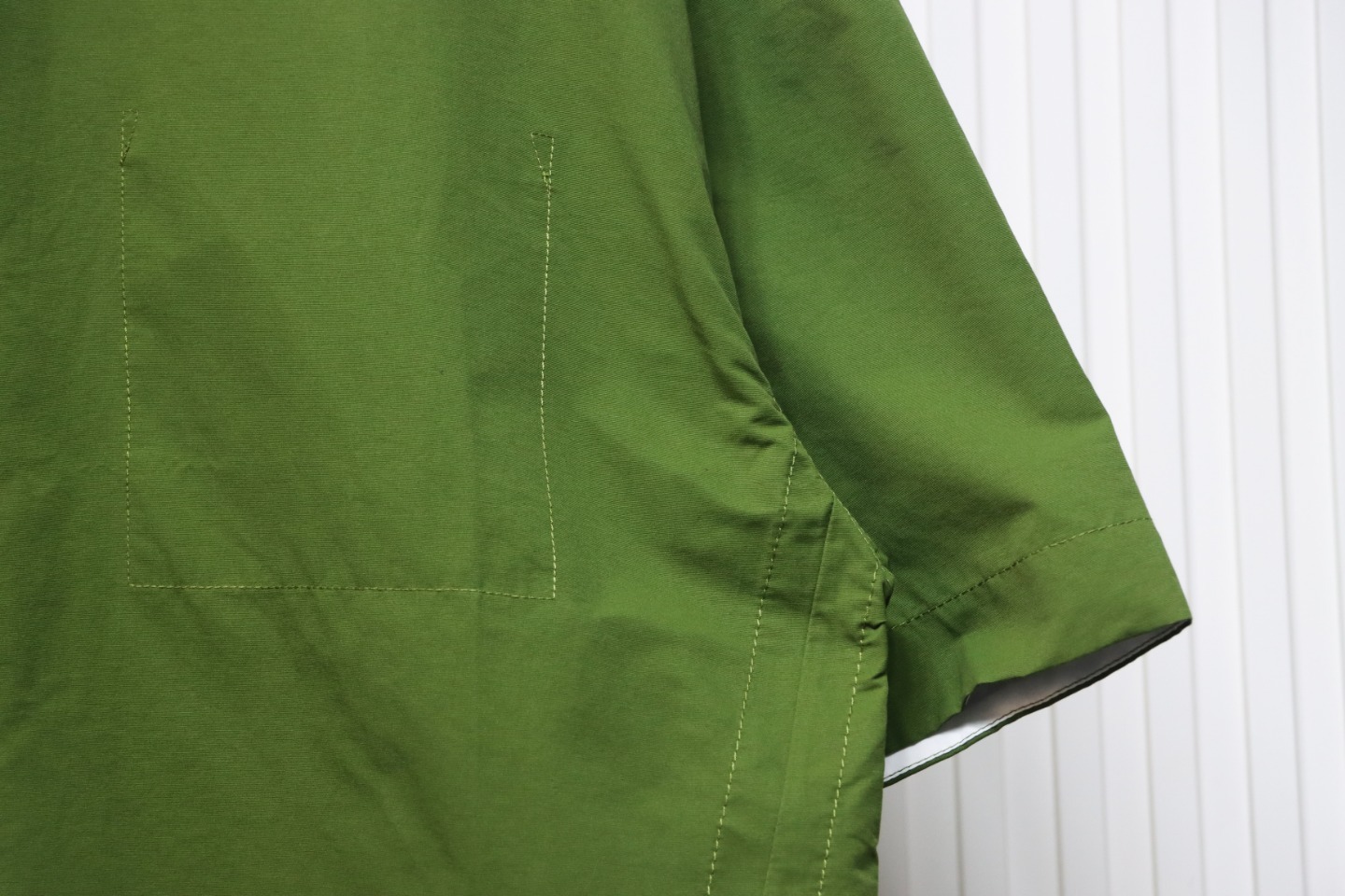 Coco Shoes Bottega Veneta Compact Cotton Shirt Green 783331V2BL03002