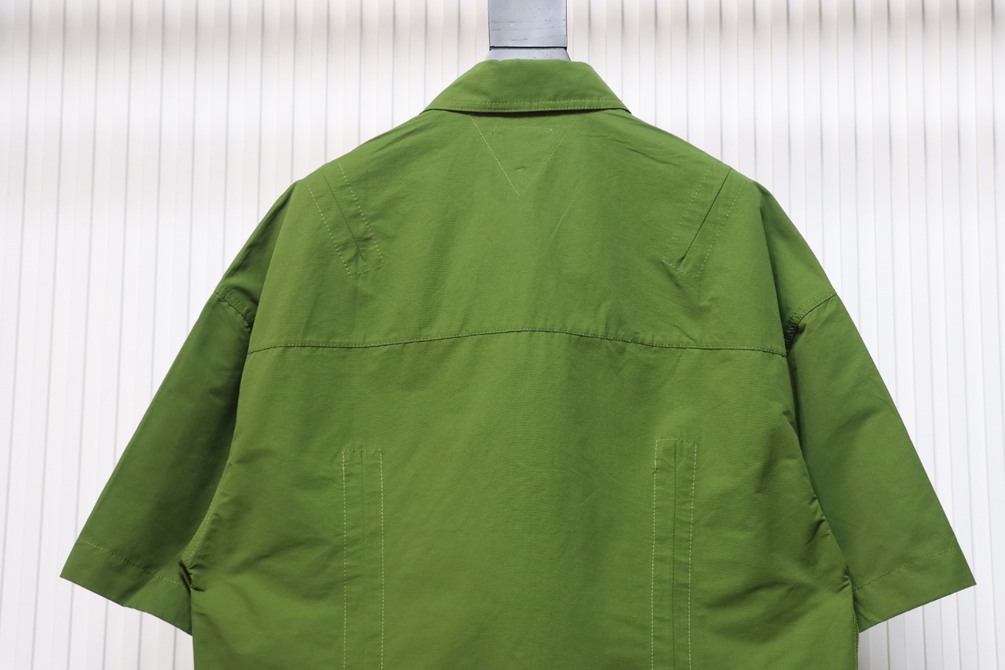 Coco Shoes Bottega Veneta Compact Cotton Shirt Green 783331V2BL03002