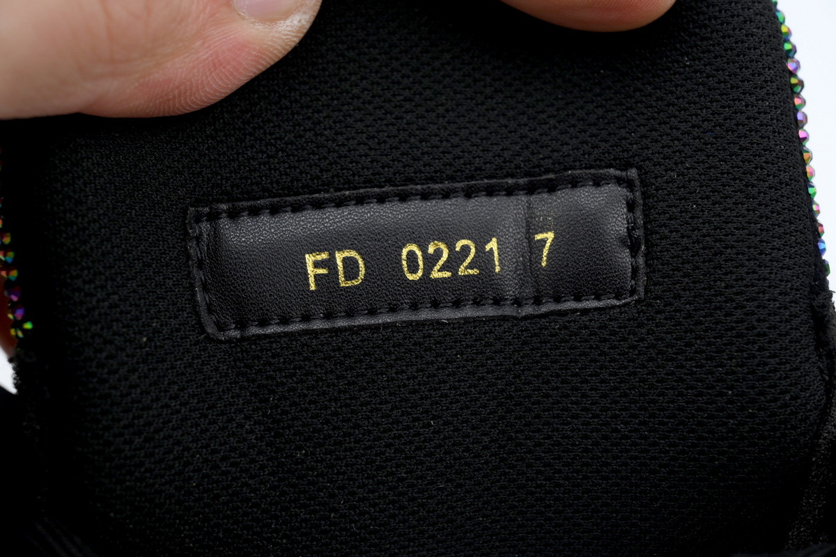 Coco Shoes Louis Vuitton Trainer Black Rhinestones 1A815H