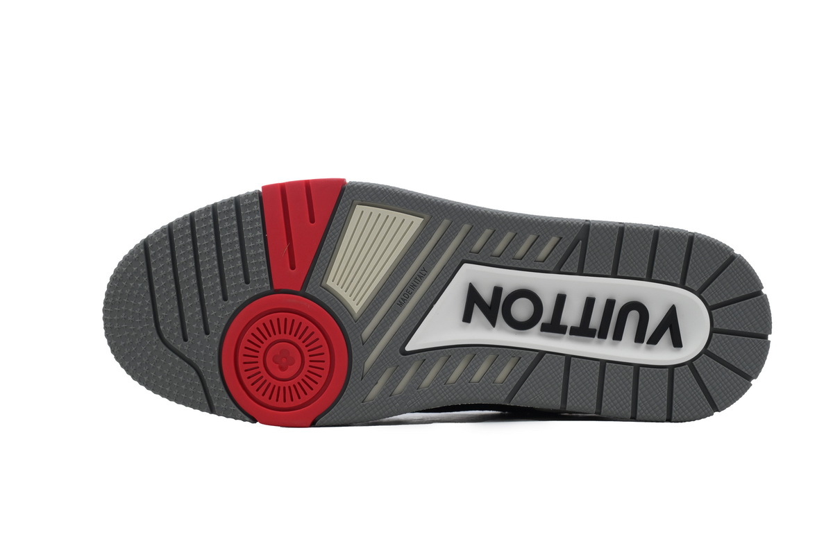 Coco Shoes Louis Vuitton Trainer Black Grey Crystal 1ABOE2