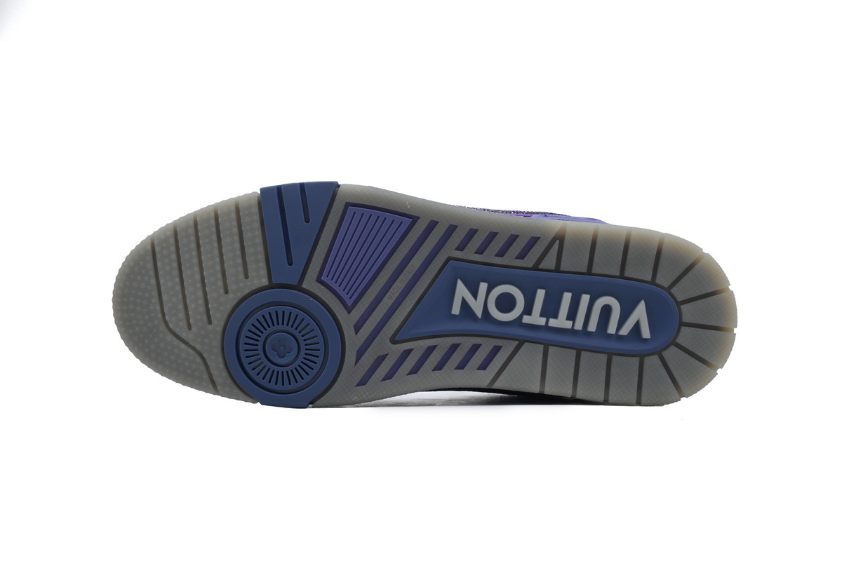 Coco Shoes Louis Vuitton Trainer Crystal Grey Purple Rhinestone