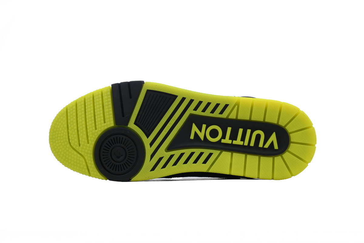 Coco Shoes Louis Vuitton Trainer Black Yellow Rhinestone 1A9JXP