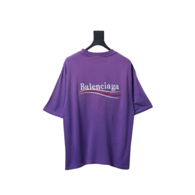 Balenciaga Cola Wave Print Logo T-shirt Purple 02