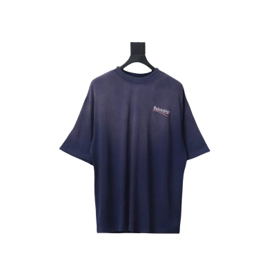 Coco Shoes Balenciaga Cola Wave Print Logo T-shirt Navy blue 01