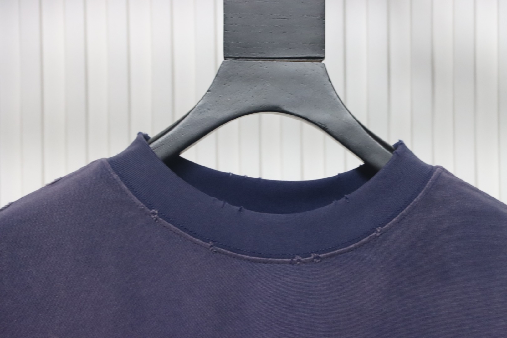 Coco Shoes Balenciaga Cola Wave Print Logo T-shirt Navy blue