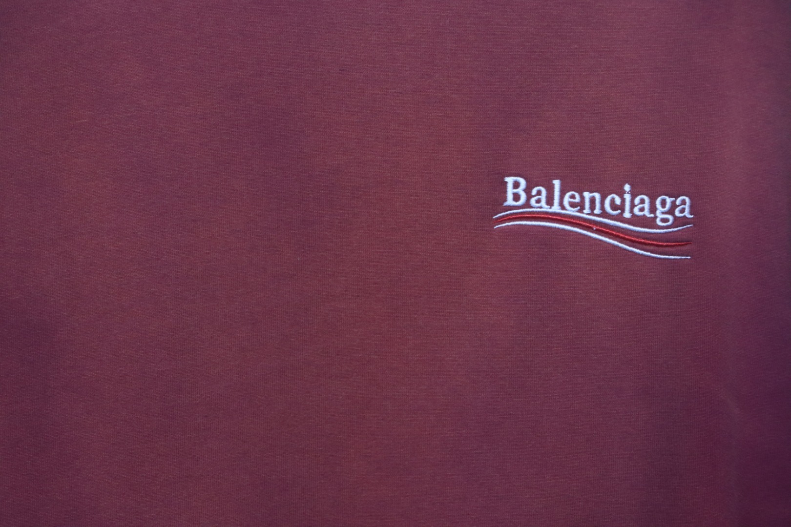 Balenciaga Cola Wave Print Logo T-shirt Red