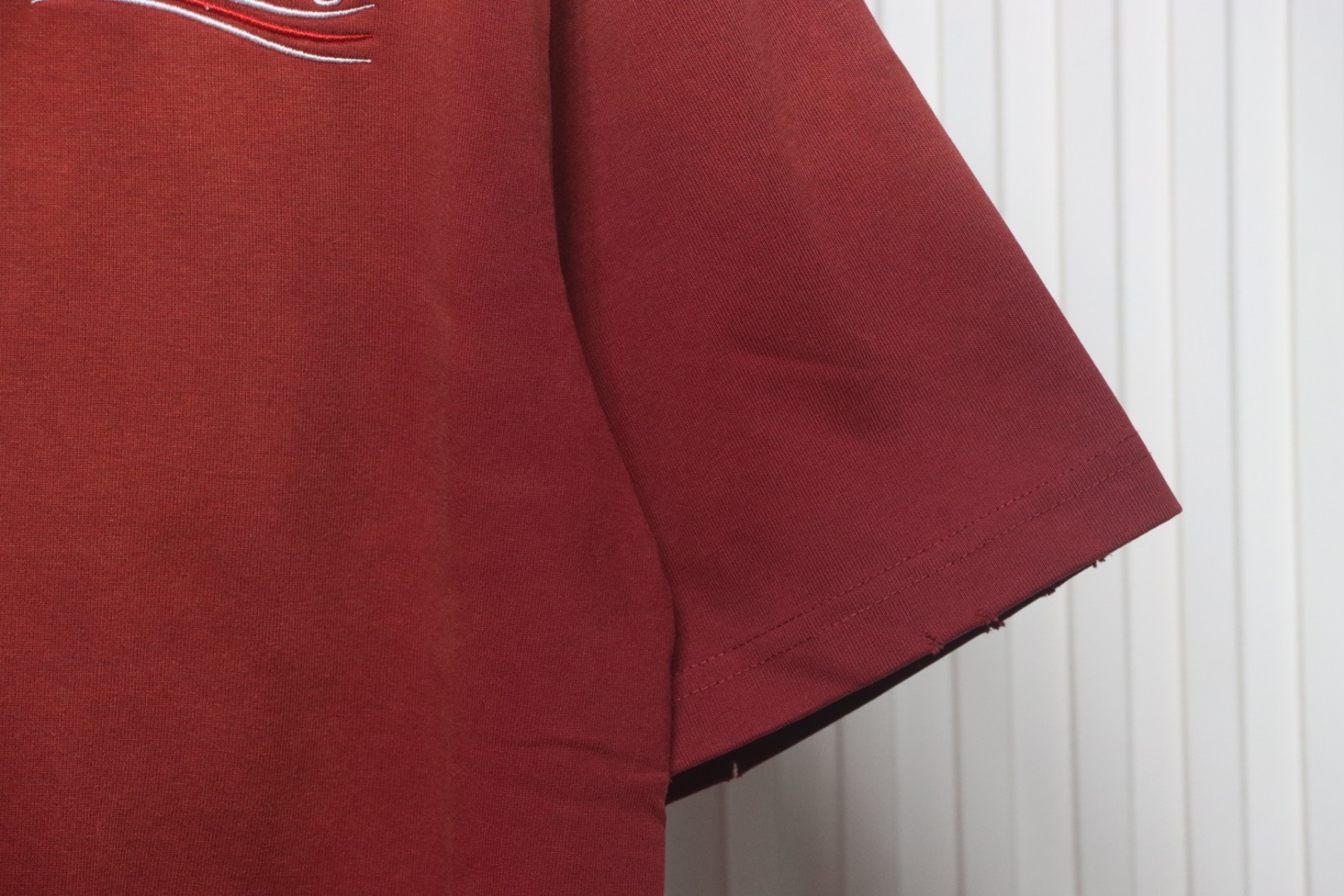 Balenciaga Cola Wave Print Logo T-shirt Red