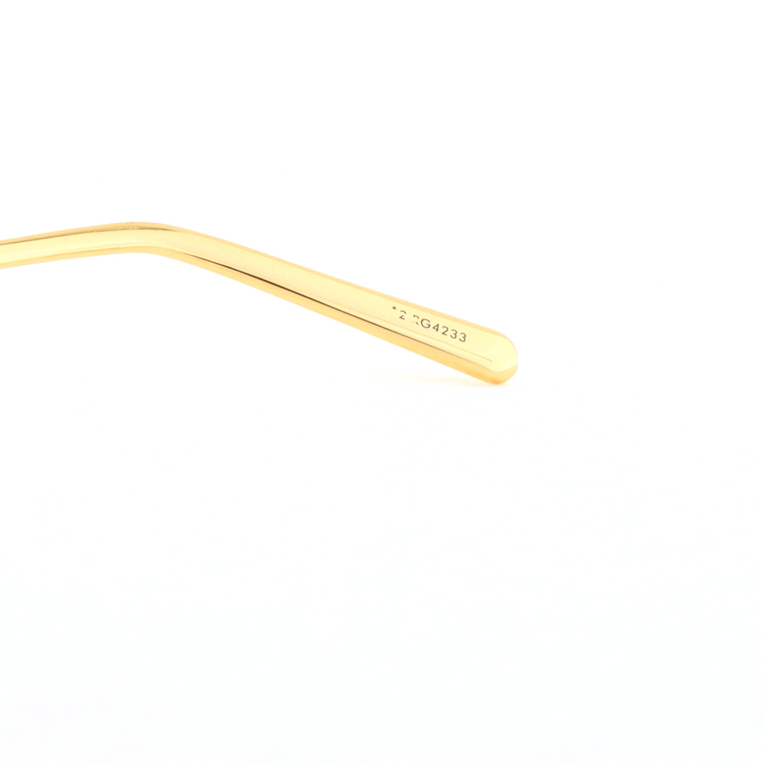 Louis Vuitton Bright Oval Sunglasses Orange Gold Z2428U