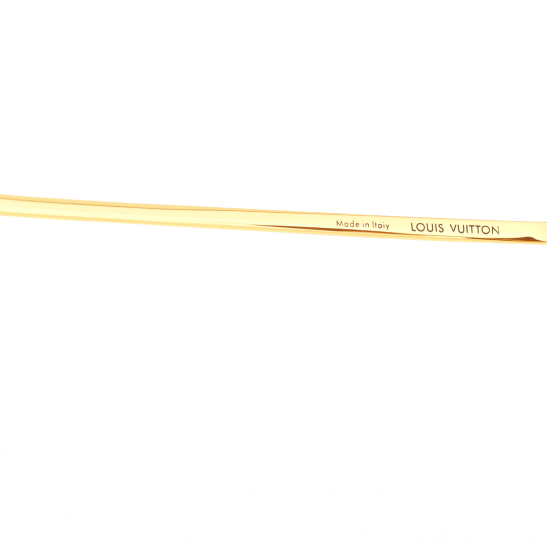 Louis Vuitton Bright Oval Sunglasses Orange Gold Z2428U