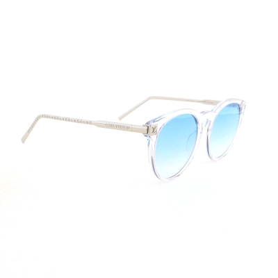 Louis Vuitton Rise Round Gradient Transparent Acetate Sunglasses Blue Silver 02