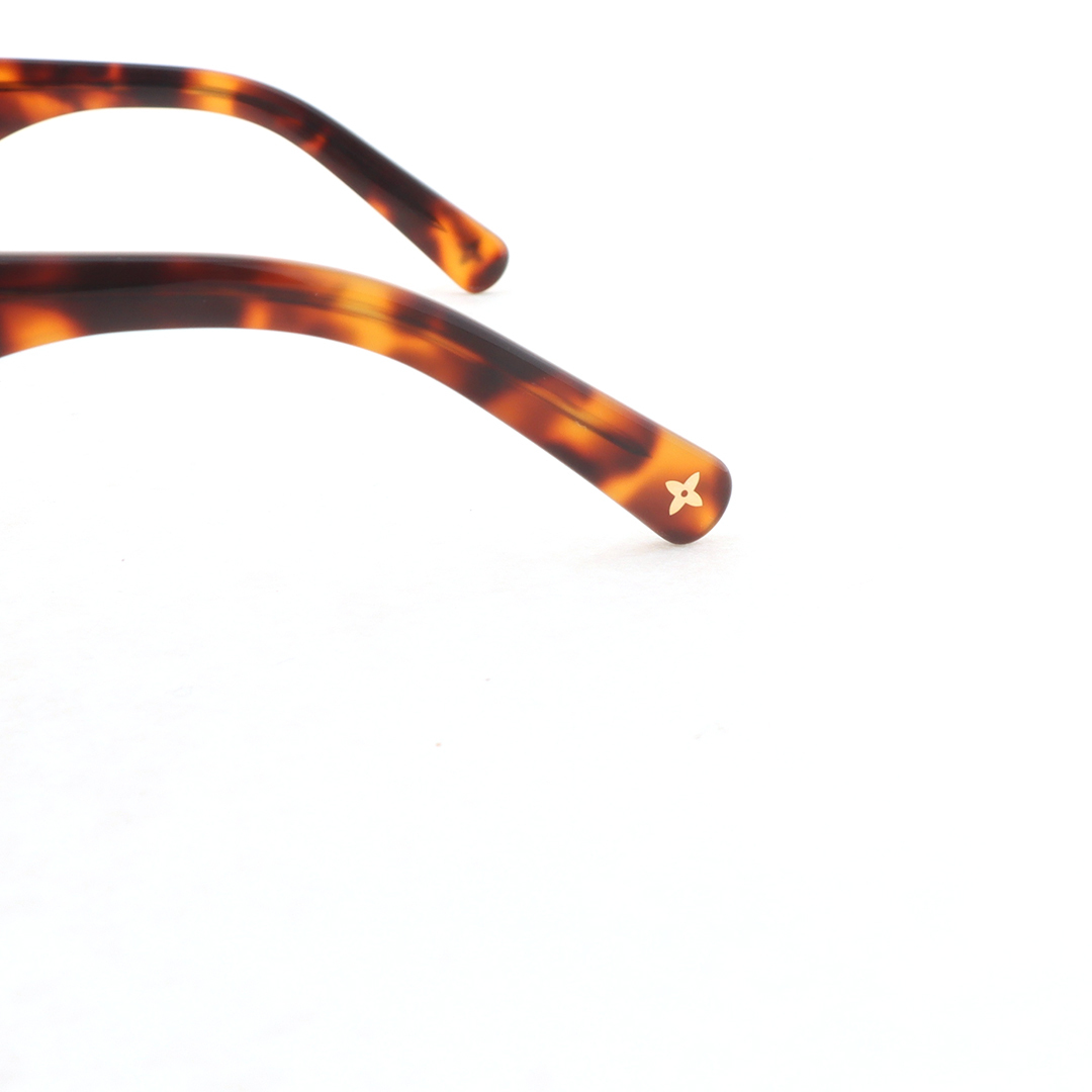 Louis Vuitton Rimless Square Sunglasses Tortoise Shell