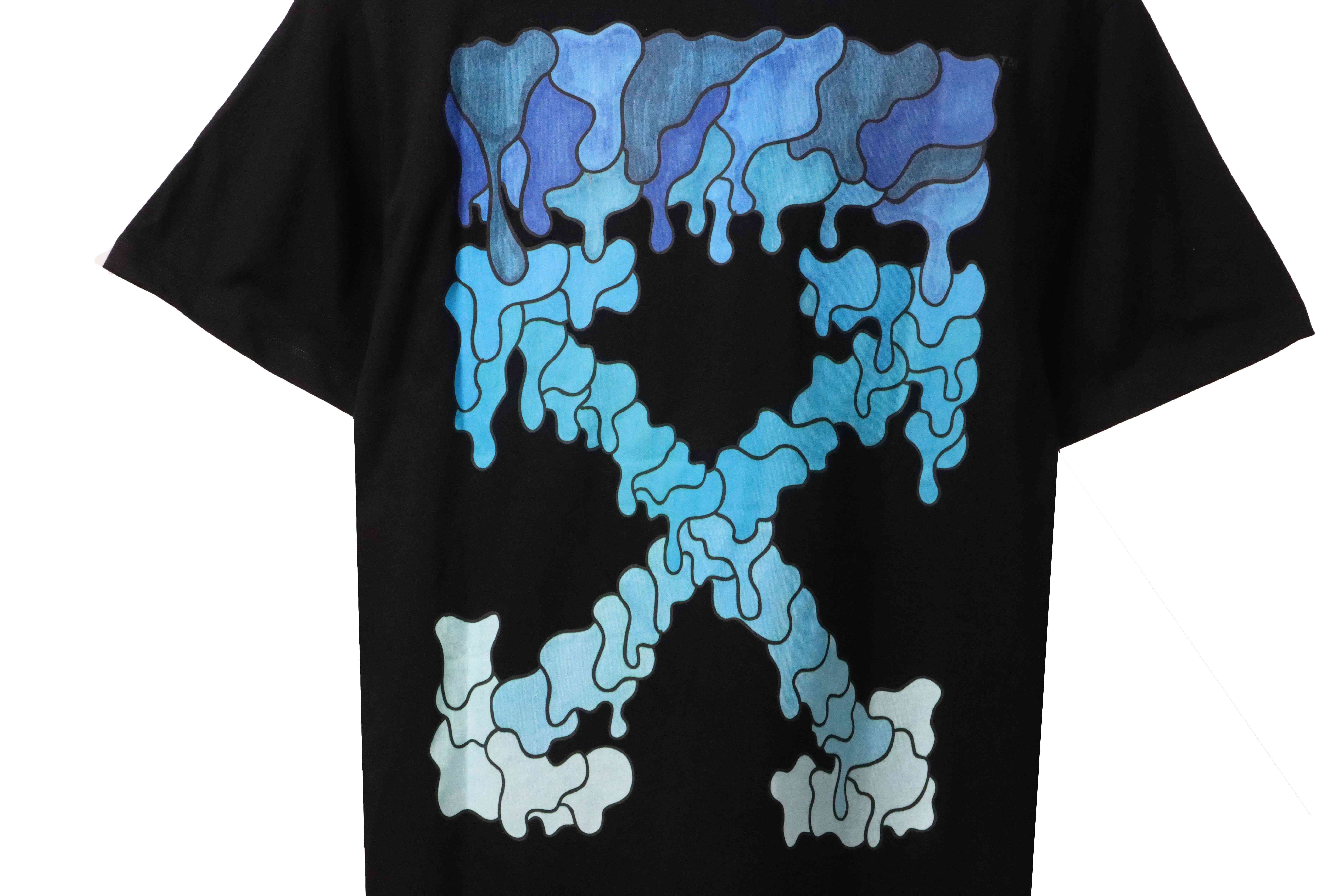 Coco Shoes Off-white Blue Marker Arrows Black T-Shirt