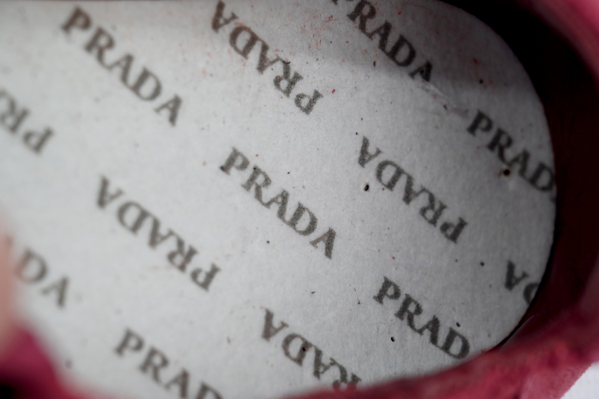 Prada Sneakers Collapse Rose Red