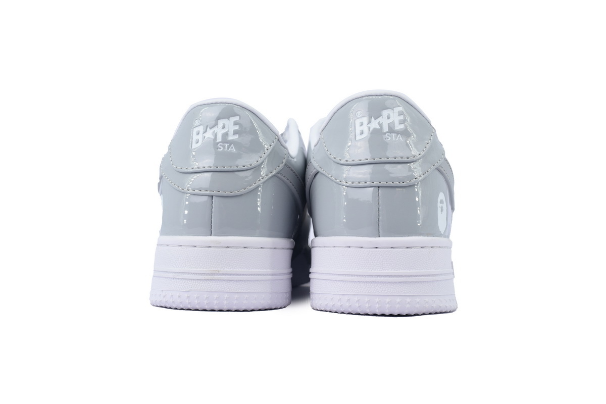 Coco Shoes A Bathing Ape Bape SK8 Sta White Grey OZXSHMX91310N
