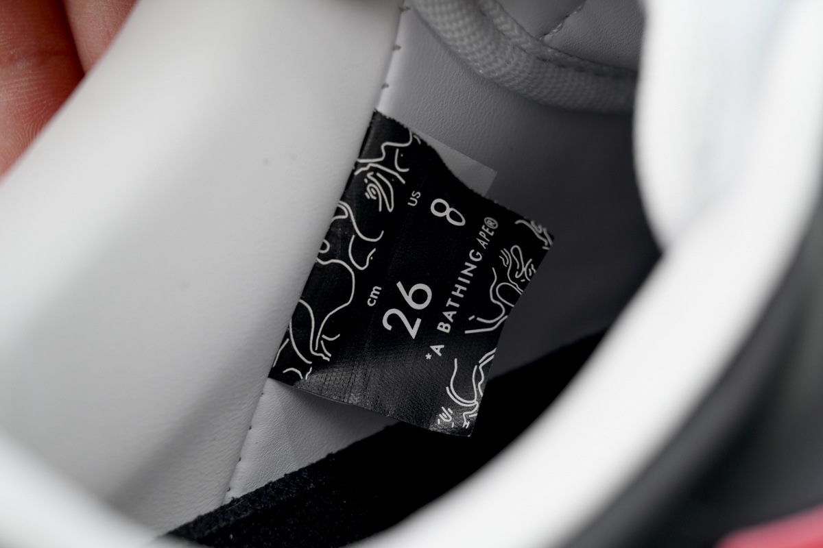 Coco Shoes A Bathing Ape Bape SK8 Sta White Black Red OZXSHM-191-303M