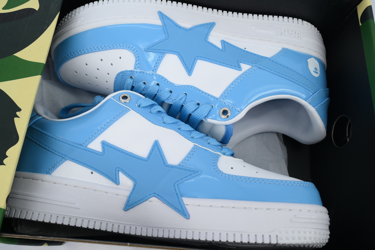 A Bathing Ape Bape SK8 Sta White Blue OZXSHMX91310N