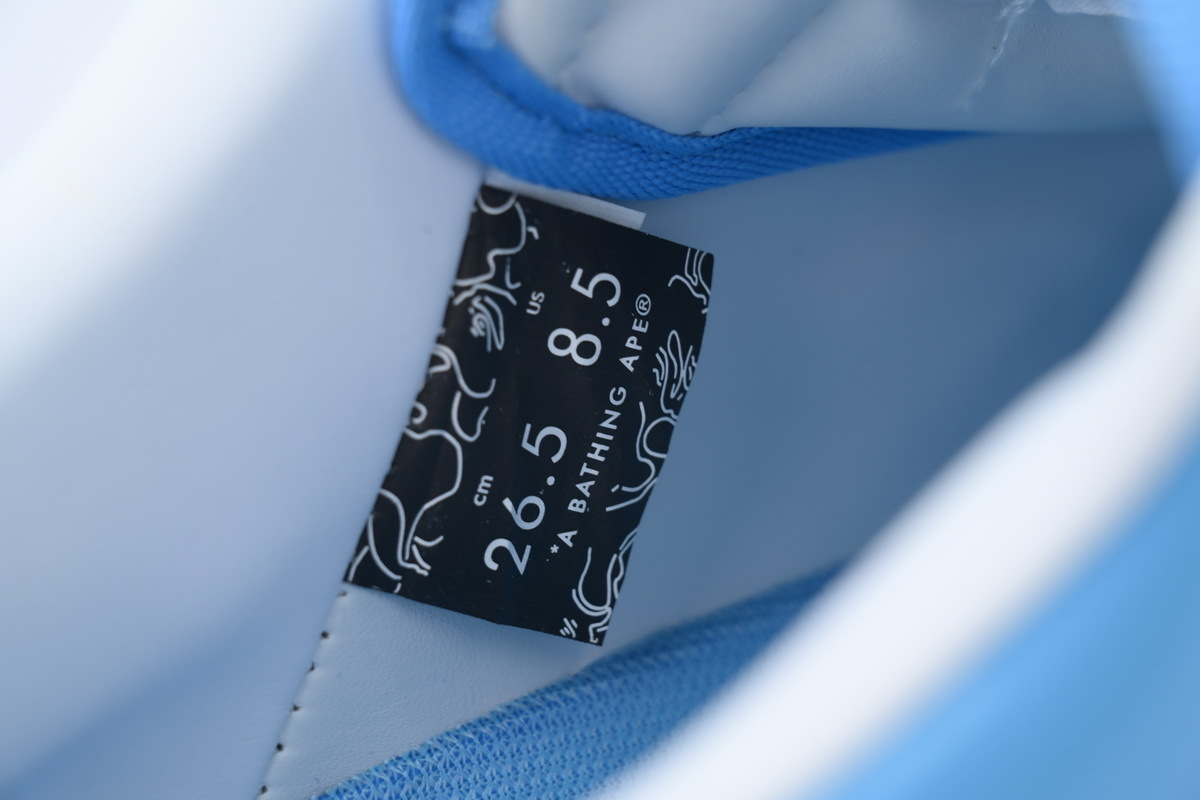 A Bathing Ape Bape SK8 Sta White Blue OZXSHMX91310N