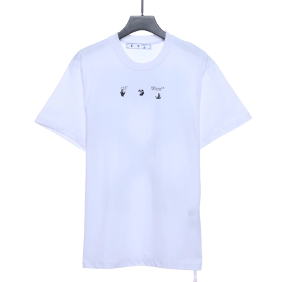 Off-white Blue Marker Arrows White T-Shirt 02