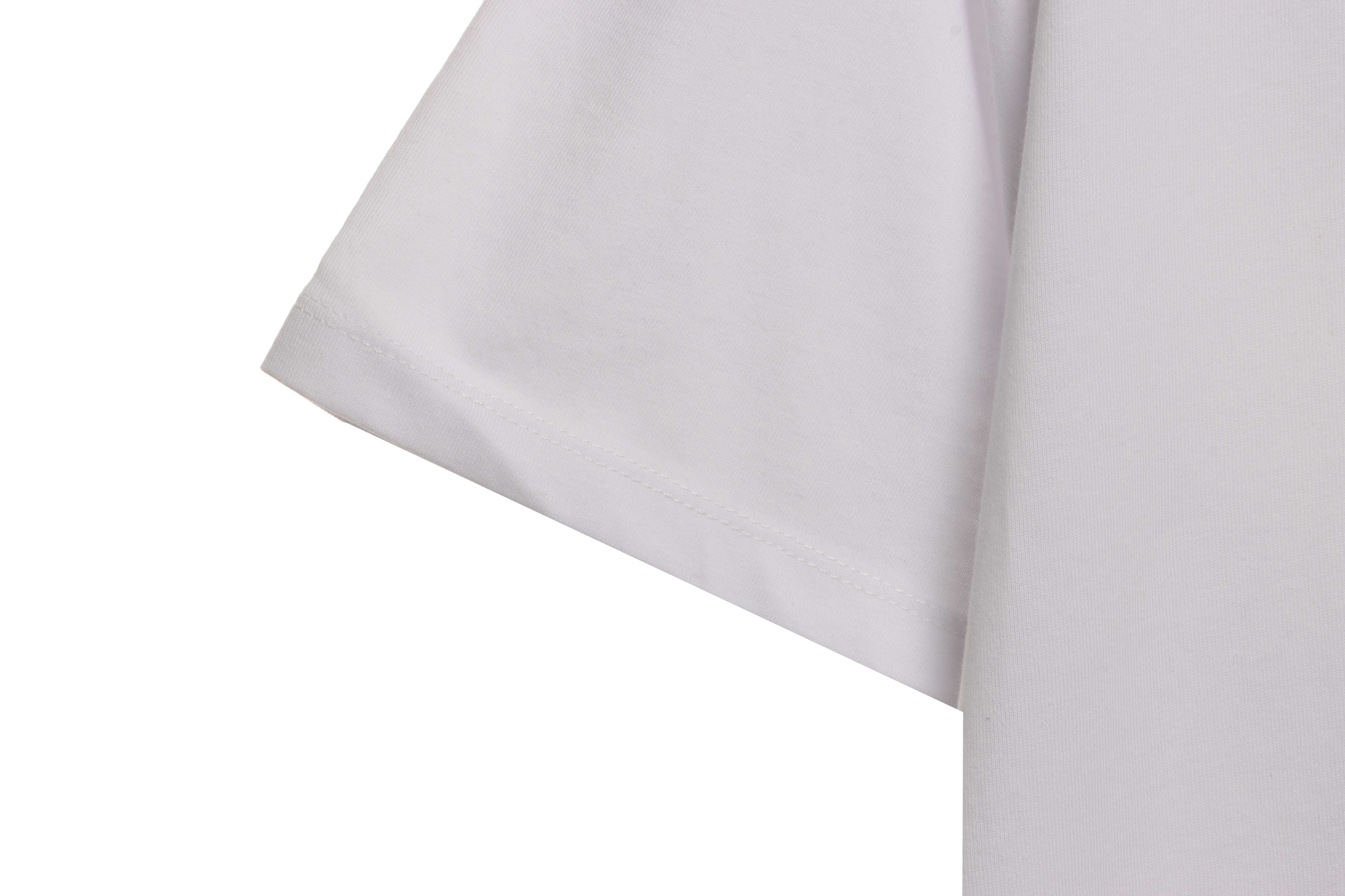 Coco Shoes Off-white Color Graffiti Brush Arrow Logo T-Shirt White