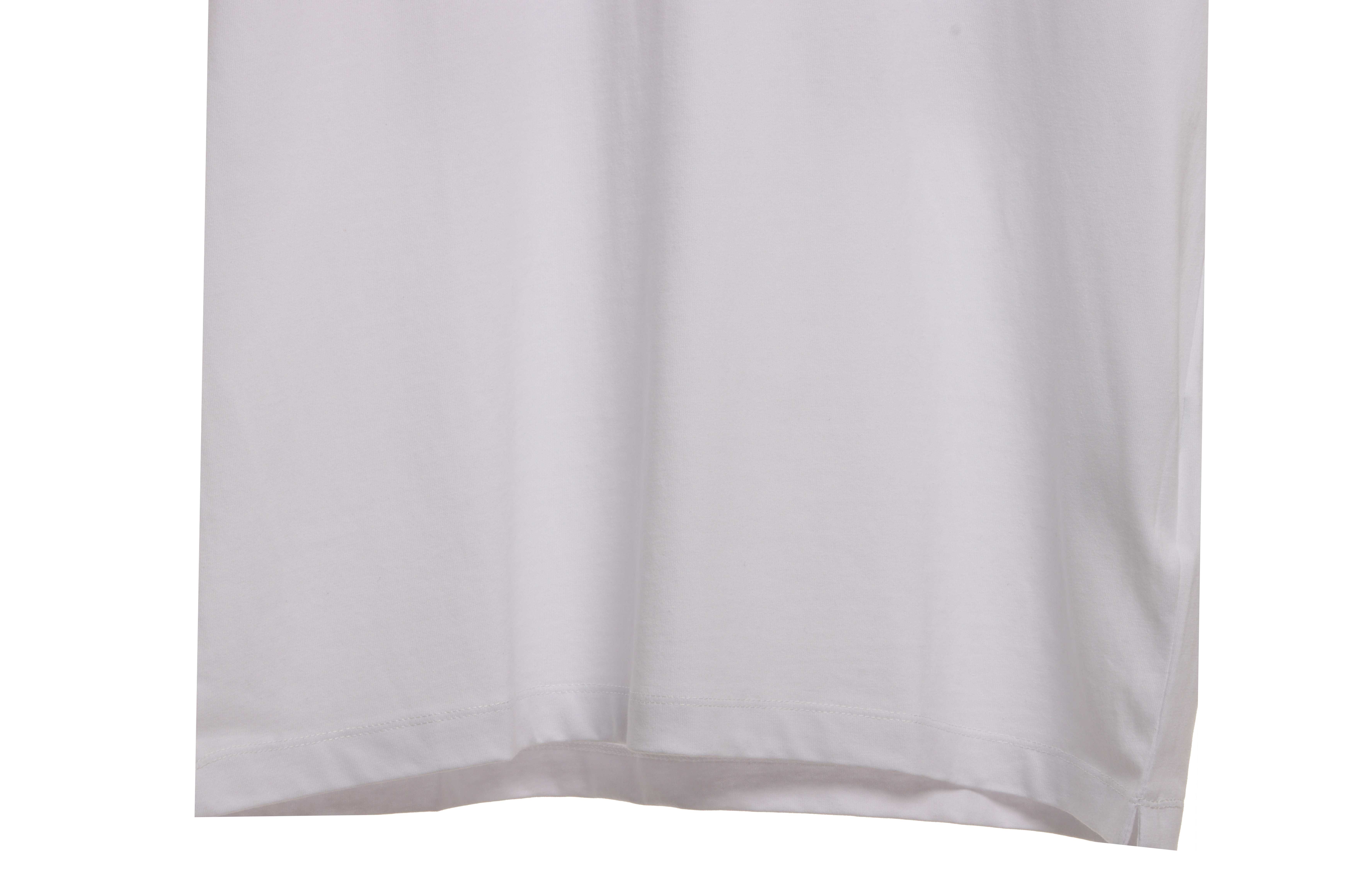 Coco Shoes Off-white Color Graffiti Brush Arrow Logo T-Shirt White