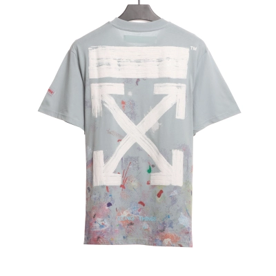 Off-white Fireworks T-Shirt Light Green 02