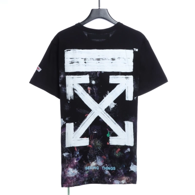Off-whiteGalaxy Brushed T-shirt Black Blue 02