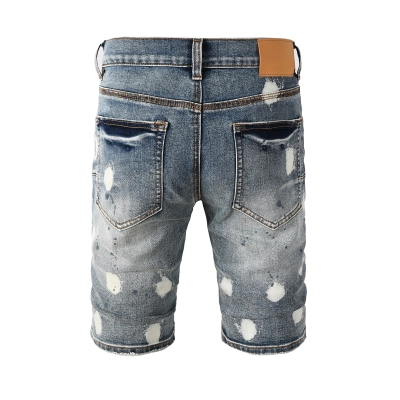 Coco Shoes Purple Brand Denim Shorts P5092 02