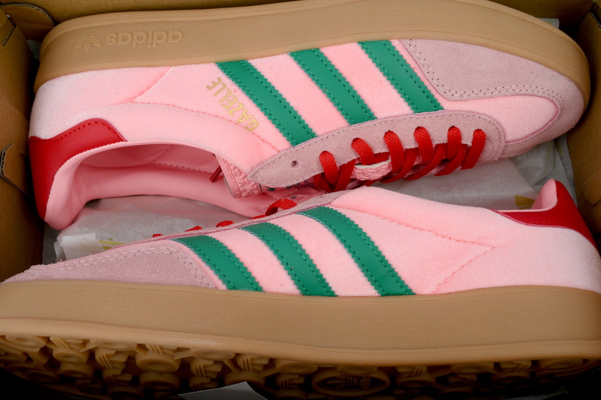 Coco Shoes Adidas Gazelle Indoor Glow Pink Court Green JI2713