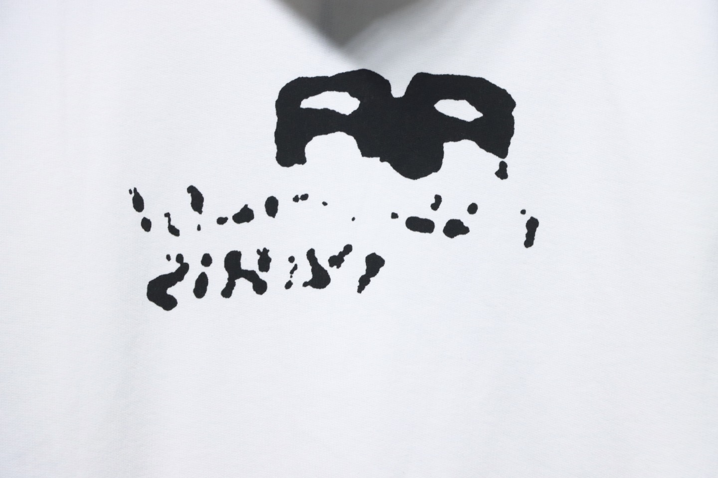 Coco Shoes Balenciaga Logo Cotton Hand Drawn BB Hoodie White