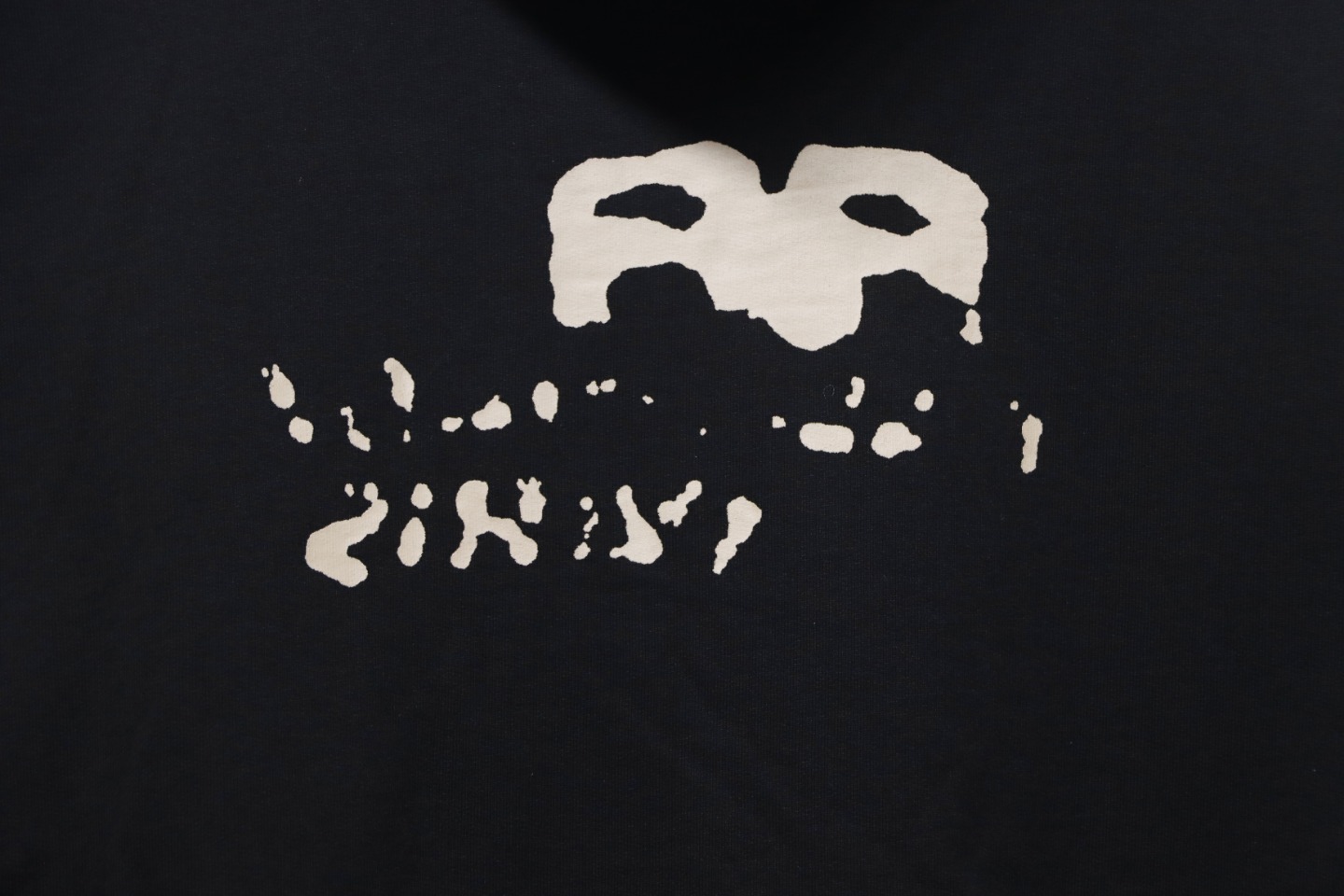 Coco Shoes Balenciaga Logo Cotton Hand Drawn BB Hoodie Black