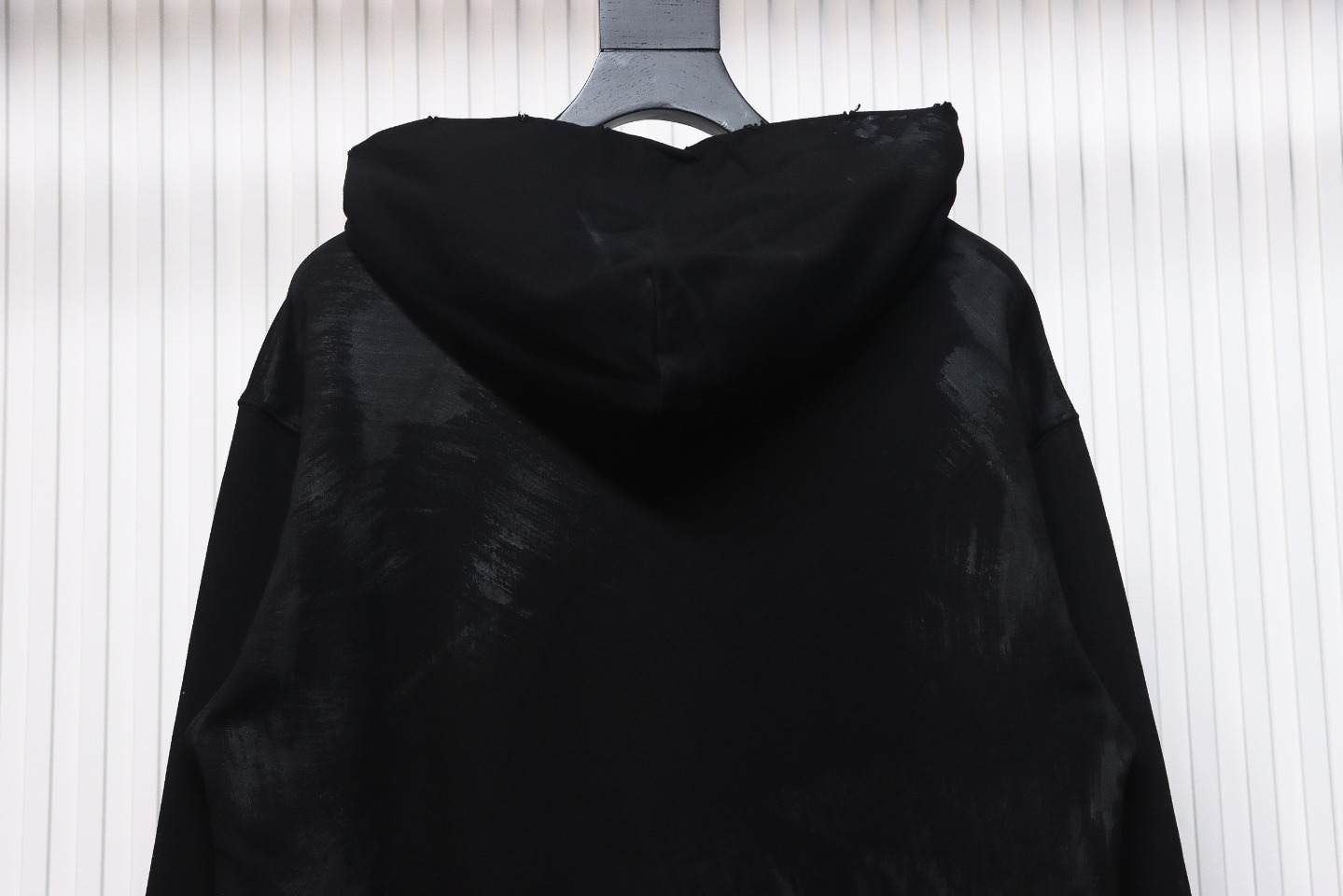 Coco Shoes Balenciaga Manchester United Distressed Embroidered Hoodie Black