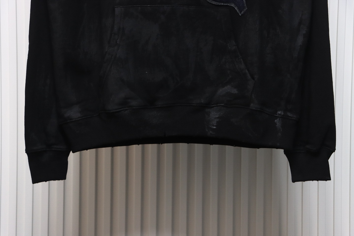 Coco Shoes Balenciaga Manchester United Distressed Embroidered Hoodie Black