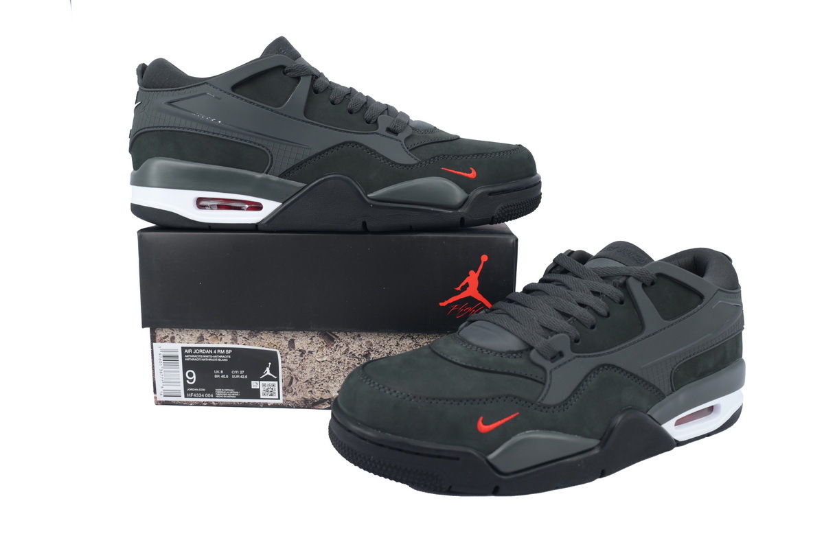 Coco Shoes Air Jordan 4 RM SP 'Driveway Grey' x Nigel Sylvester Black HF4334-004