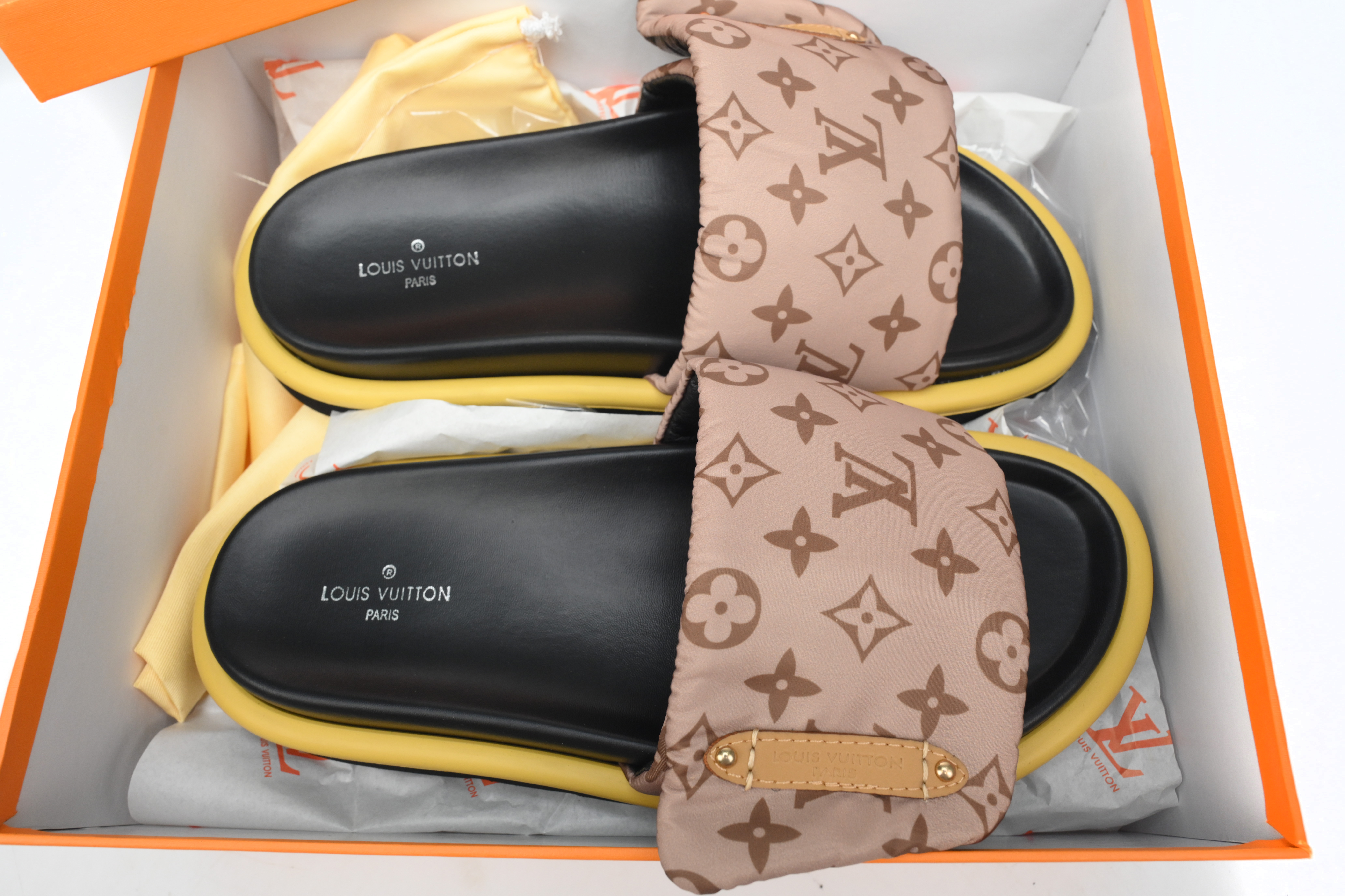 Louis Vuitton Pool Pillow Flat Comfort Mules Light Brown