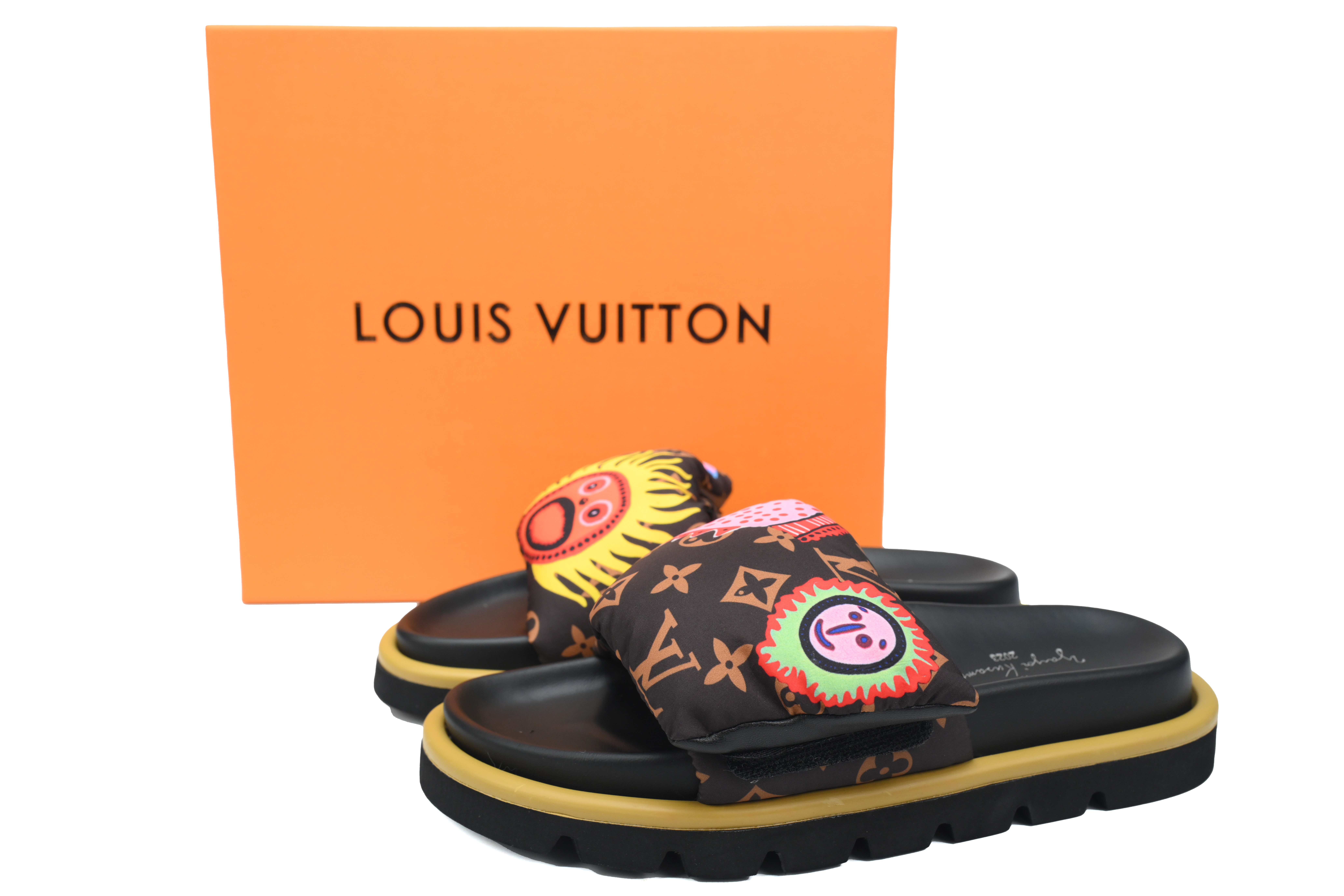 Louis Vuitton Pool Pillow Flat Comfort Mules Brown Sun Label