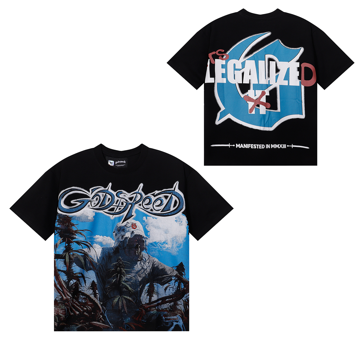 Godspeed Outdoor T-Shirt #7081 Brown/White/Black