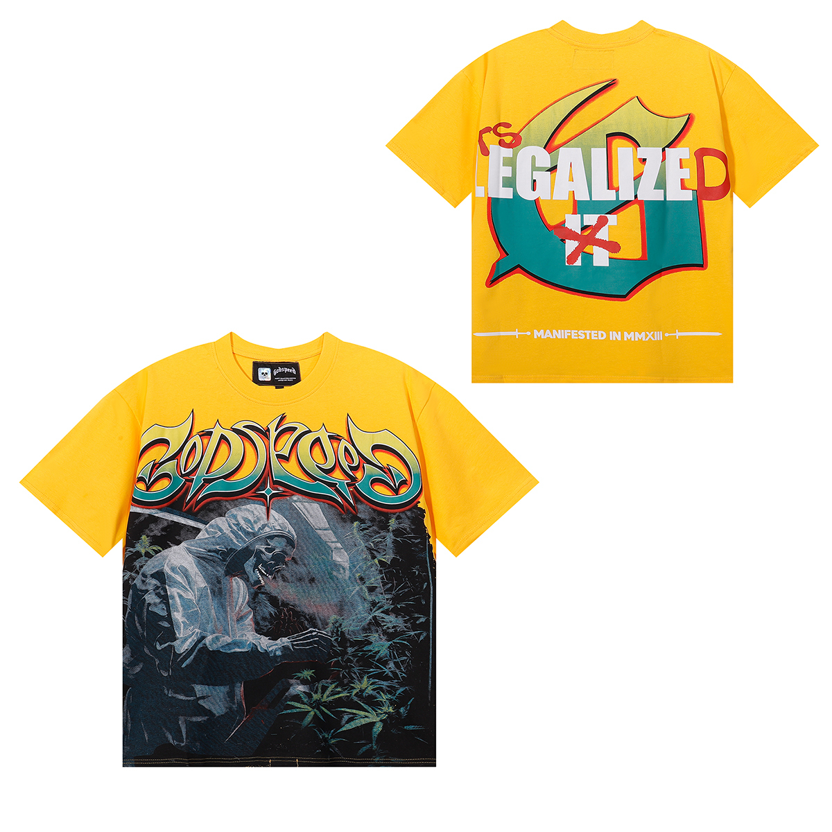 Coco Shoes Godspeed Indoor Ice T-Shirt #7080 Purple/Yellow/Black