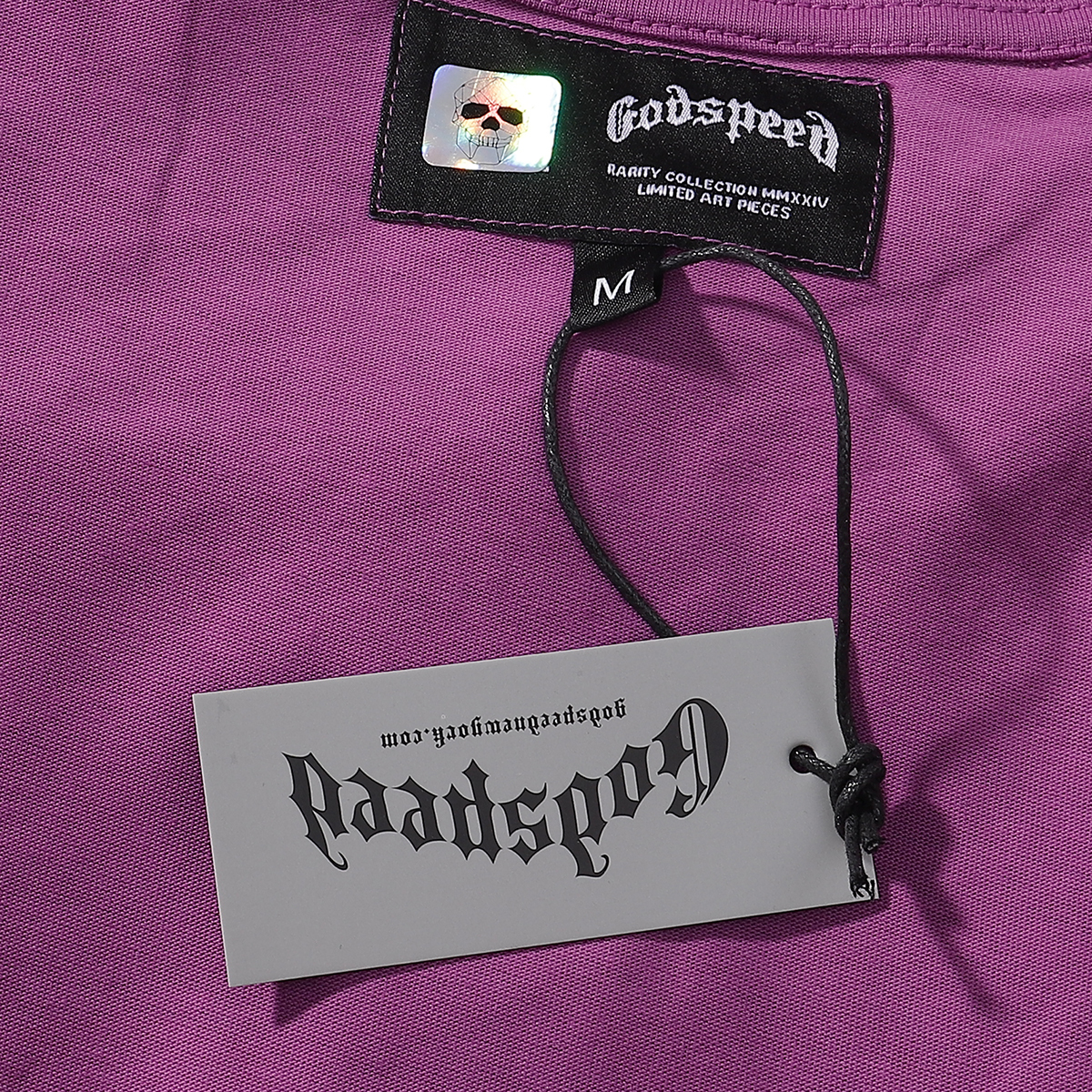 Coco Shoes Godspeed Indoor Ice T-Shirt #7080 Purple/Yellow/Black