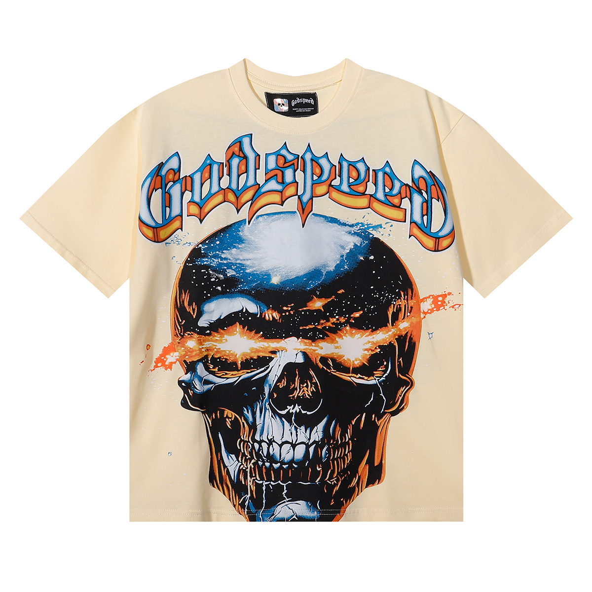 Coco Shoes Godspeed Galaxsee T-shirt #7079 Apricot/Black Wash