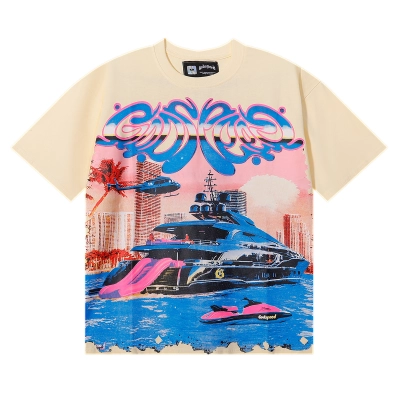 Godspeed Water Cruise T-Shirt #7077 Purple/Apricot/Black 01