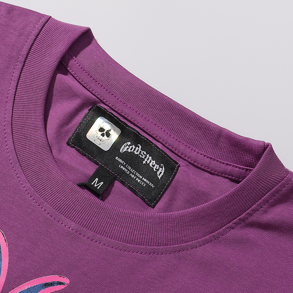 Coco Shoes Godspeed Water Cruise T-Shirt #7077 Purple/Apricot/Black