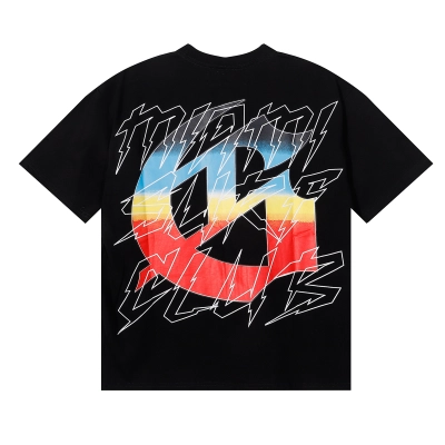 Godspeed Beach Skeleton Surfboard T-Shirt #7073 Yellow/Black/White 02