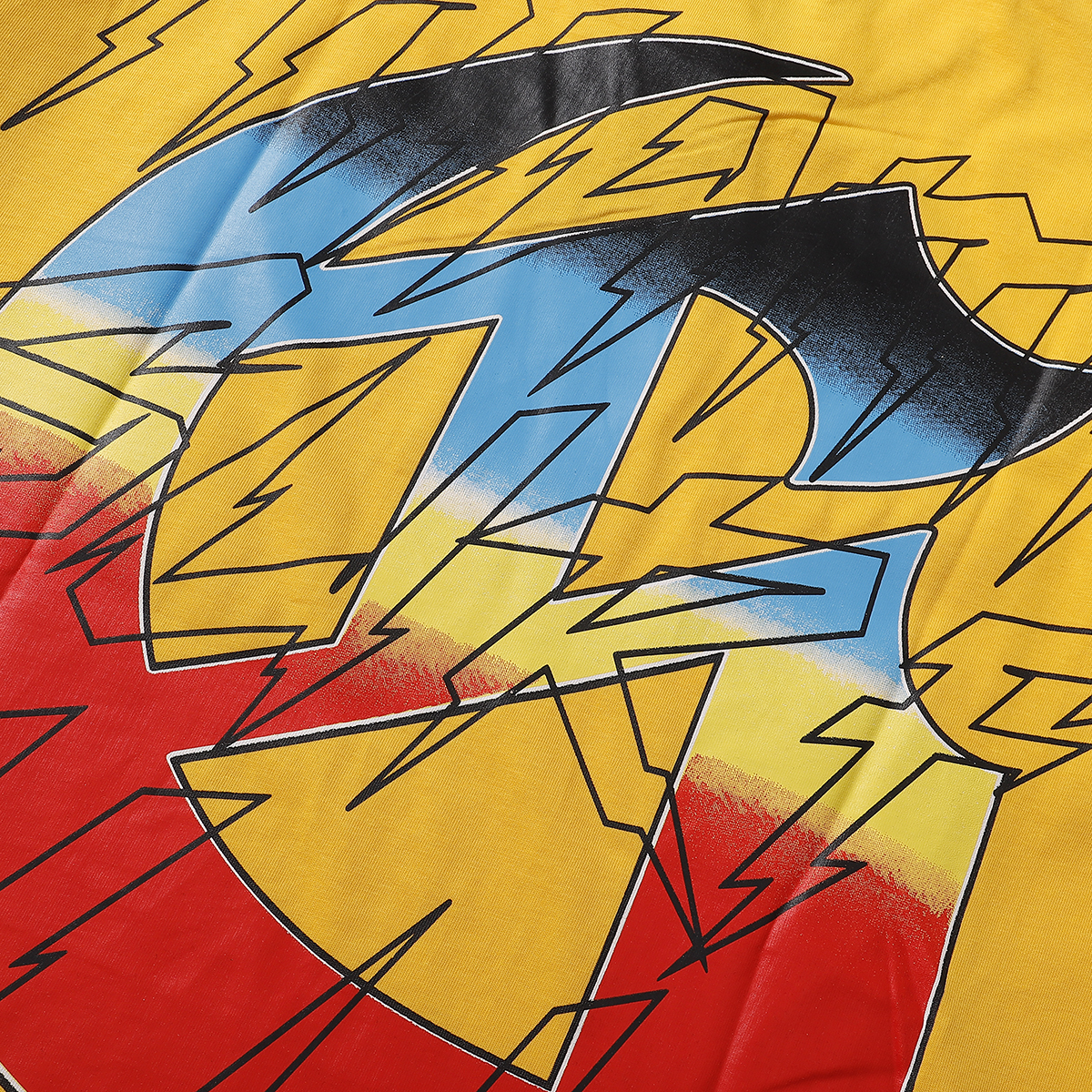 Godspeed Beach Skeleton Surfboard T-Shirt #7073 Yellow/Black/White