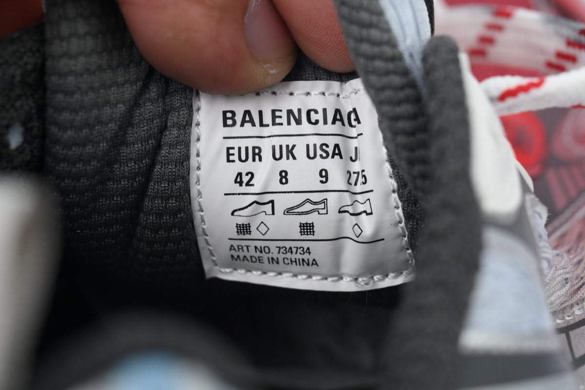 Coco Shoes Balenciaga 3XL Sneaker Red Grey 734734 W3XTS 9461