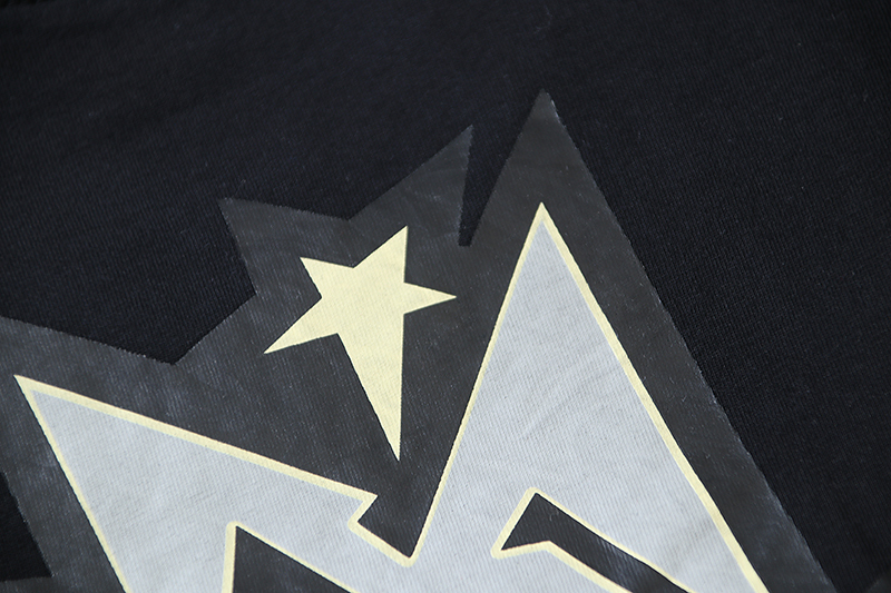 Hellstar Crack Print T-shirt #657 Black